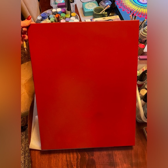 Rainbow canvas Mandala, 20 x 16“. Coded with a clear, indoor outdoor protection. - Picture 15 of 17